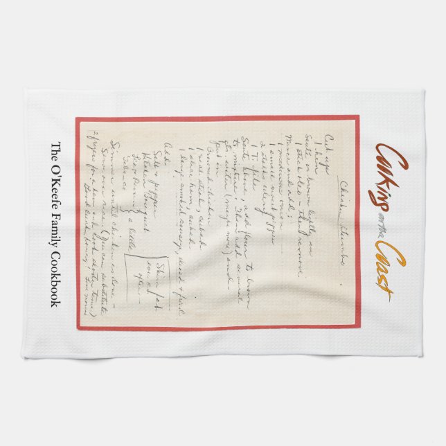 Mama's Chicken Gumbo Recipe Tea Towel (Horizontal)
