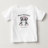Mama's Cuddlebug with Baby Name Cute Panda Bear