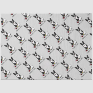 Mama's Girl #2 Boston Terrier (black) - Cute Dog Tissue Paper