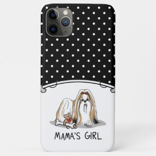 Mama's Girl Shih Tzu (tan white) Dog Mum Cute iPhone 11 Pro Max Case