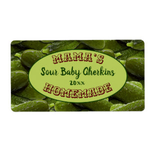 Mama's Homemade Pickles Canning Sticker Label