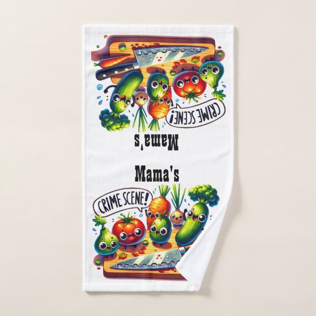 Mama's Kitchen Crime Scene Kitchen Towel (Hand Towel)