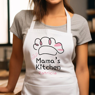 Mama's Kitchen Cute Pink Chef Mother Apron