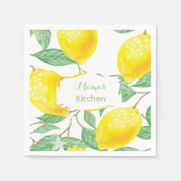 Mamas kitchen lemons napkin