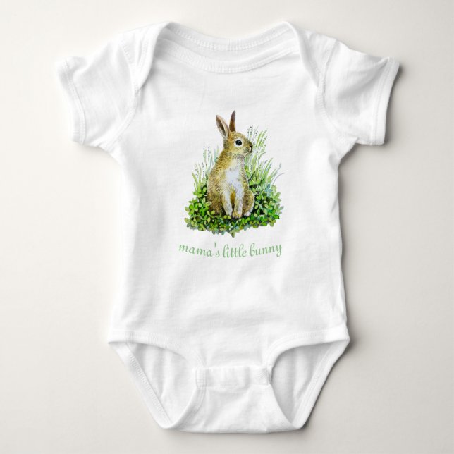 mama's little bunny baby bodysuit (Front)