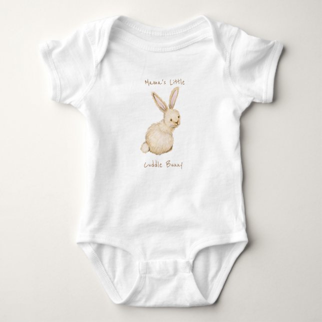 Mama's Little Cuddle Bunny Baby Bodysuit (Front)