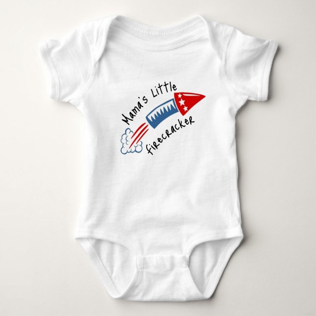 Mama's Little Firecracker  Baby Bodysuit (Front)