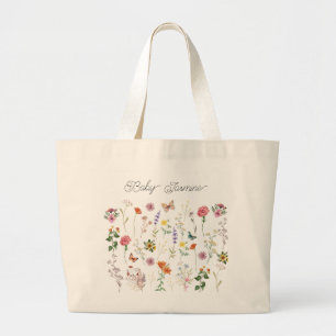 Mama's Little Flower Wild Flowers Baby Tote Bag