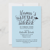 Mama's Little Sidekick Blue Baby Boy Shower
