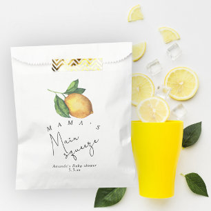 Mama's main squeeze Lemon baby shower Favour Bag