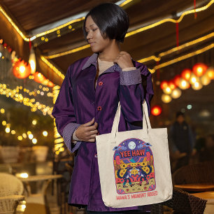 Mama's Midnight Rodeo Funny Mum Life Yee Haw Tote Bag