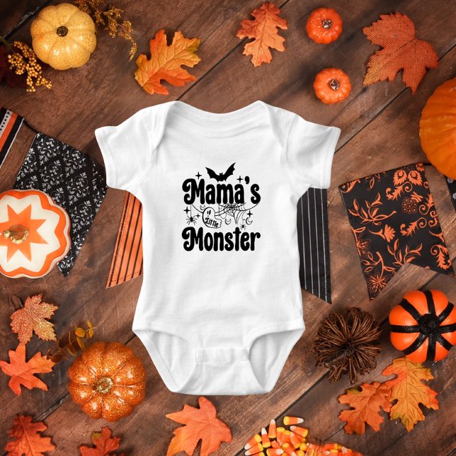 Mama's Monster, Matching Family Design Halloween Baby Bodysuit (Creator Uploaded)