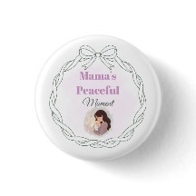 Mama's Peaceful Moment Baby Shower Paper Plate New