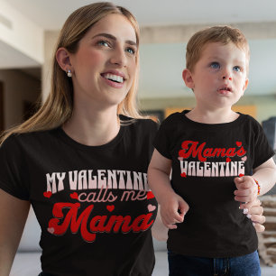 Mama's Valentine Family Matching Child  T-Shirt