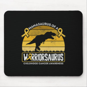Mamasaurus Childhood Cancer Awareness Mum of a War Mouse Pad