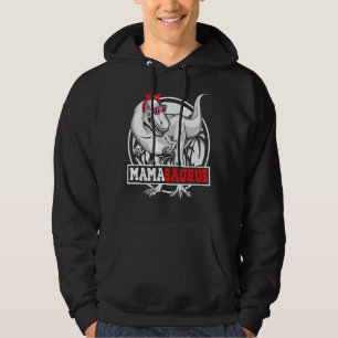 Mamasaurus Dinosaur Family Matching Women Hoodie