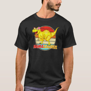 Mamasaurus Dinosaur Mama Saurus Family Matching T-Shirt