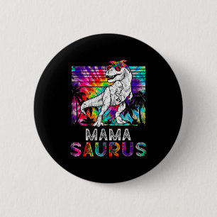 Mamasaurus Dinosaur Mama Saurus Family Matching Ti 6 Cm Round Badge