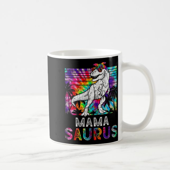 Mamasaurus Dinosaur Mama Saurus Family Matching Ti Coffee Mug (Right)