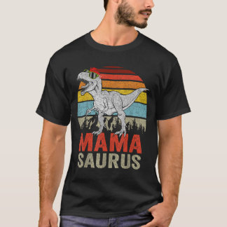 Mamasaurus Dinosaur Mama Saurus T Rex Funny Family T-Shirt
