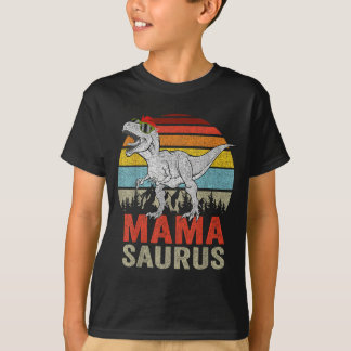 Mamasaurus Dinosaur Mama Saurus T Rex Funny Family T-Shirt