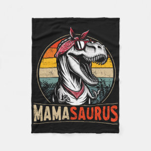 Mamasaurus Dinosaur Mum For Mothers Day Christmas Fleece Blanket
