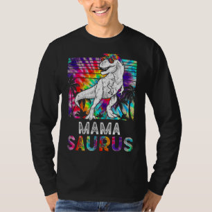 Mamasaurus Dinosaur Rex Tie Dye Mummy Mother's Day T-Shirt
