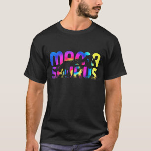 Mamasaurus Dinosaur Tie Dye Mama Saurus Mother's D T-Shirt