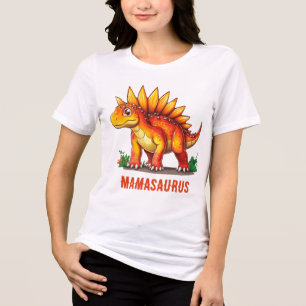 MAMAsaurus Dinosaur Tri-Blend Shirt