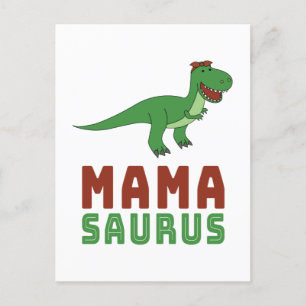 Mamasaurus Dinosaur Tyrannosaurus Rex Mothers Day  Postcard