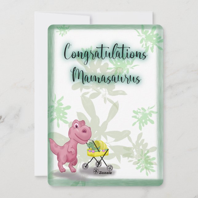 Mamasaurus Holiday Card (Back)