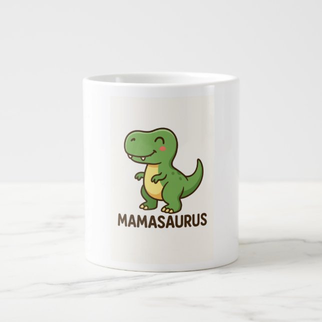 Mamasaurus  large coffee mug (Front)