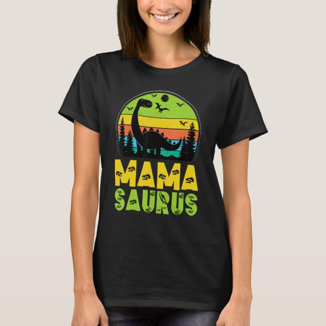 Mamasaurus Momsaurus Dinosaur Mama Saurus Mom Rex  T-Shirt (Front)