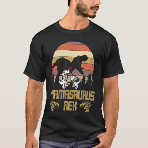 Mamasaurus Mother's Day Rex Children's 2   Retro T-Shirt