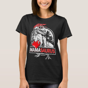 Mamasaurus rex Dinosaur Heart Mama Saurus Valentin T-Shirt