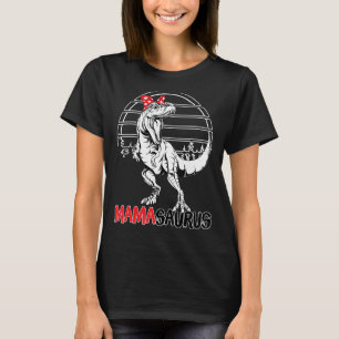 Mamasaurus Rex Dinosaur Mama Saurus Mother's Day V T-Shirt