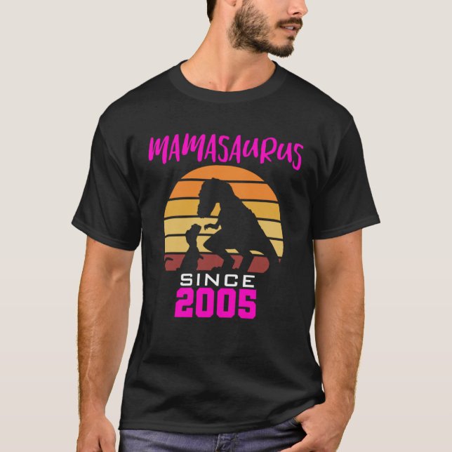 Mamasaurus since 2005 T-Shirt (Front)