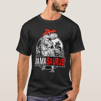 Mamasaurus T Rex Dinosaur Funny Mama Saurus Family T-Shirt