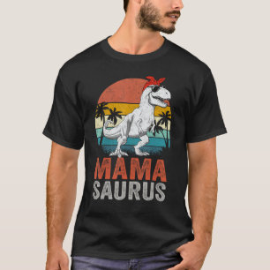 Mamasaurus T Rex Dinosaur Mama Saurus Family Match T-Shirt