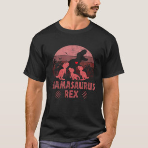 Mamasaurus T Rex Mother's Day Mum Funny Kids Match T-Shirt