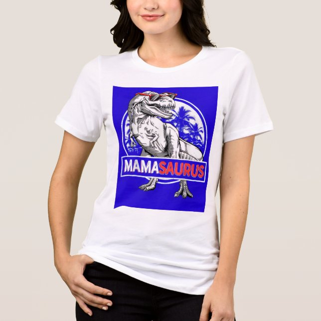 Mamasaurus  Tri-Blend shirt (Front)