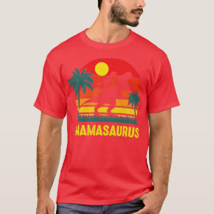 Mamasaurus Vintage Retro Dad Dinosaur T-Shirt