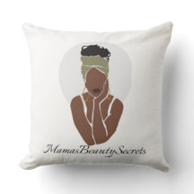 MamasBeautySecrets Throw Pillow