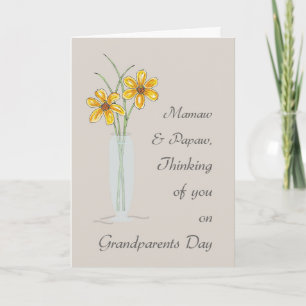 Mamaw and Papaw Grandparents Day Thinking of You Card
