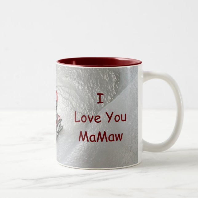 MaMaw Christmas - I Love You Penguin Two-Tone Coffee Mug (Right)