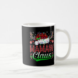 Mamaw Claus Christmas Lights Matching Family Xmas  Coffee Mug