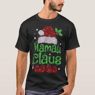 Mamaw Claus Shirt Christmas Pajama Family Matching