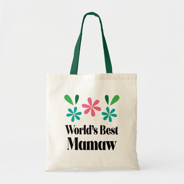 Mamaw Gift for Grandma Tote Bag (Front)