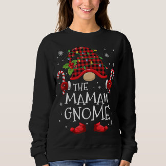 Mamaw Gnome Buffalo Plaid Matching Family Christma Sweatshirt