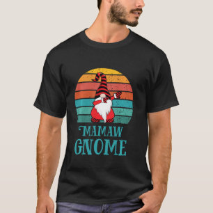 Mamaw Gnome Dabbing Retro Matching Family Christma T-Shirt